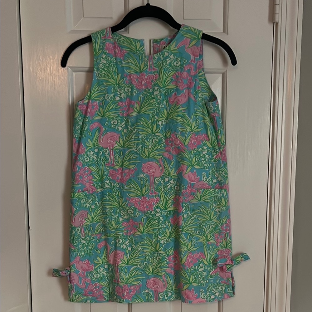 Lilly Pulitzer Little Girl Dress - Pink and Green Tropical